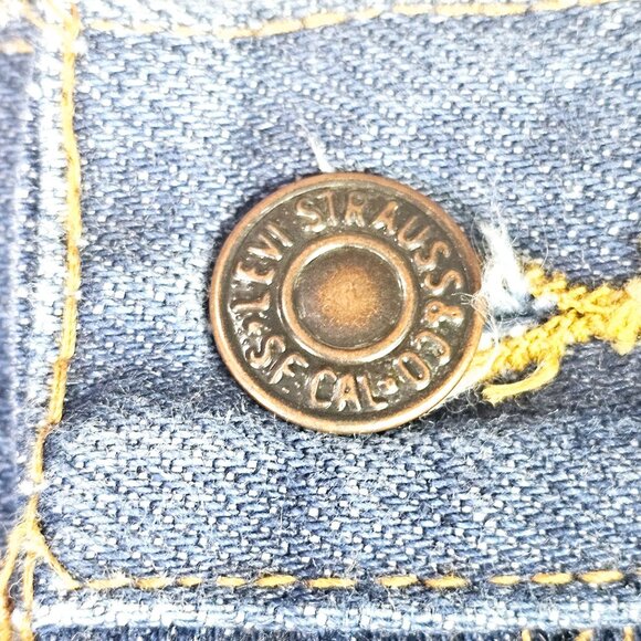 Vintage 70's Levi's for Men Orange Tab, Wide Leg, Mid-Wash, Size 46 X 29 - Picture 5 of 12